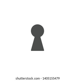 Keyhole icon isolated on white background. Private symbol modern simple vector icon for website or mobile app
