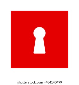 The keyhole icon. Lock symbol.