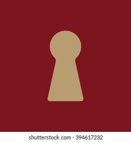 The keyhole icon. Lock symbol. Flat Vector illustration