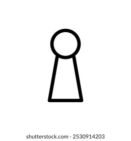 Ícone do buraco de fechadura modelo de design de logotipo ilustração isolada
