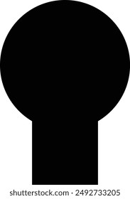 Keyhole icon. premium door key hole. Shape of lock of door. Pictogram Logo design template for home and entrance. Mysterious silhouette door lock. Vector icons, isolated on transparent background,