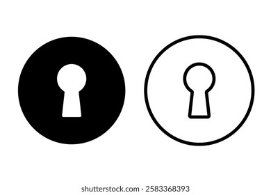 Keyhole icon symbol simple design