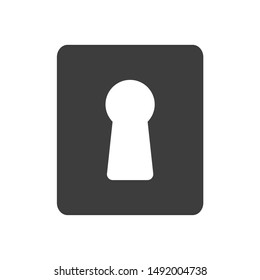 Keyhole icon template color editable. Keyhole symbol vector sign isolated on white background.
