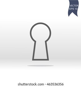 Keyhole Icon Vector.