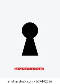 Keyhole icon, Vector