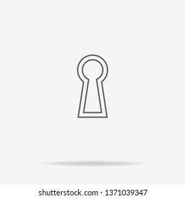 Keyhole icon. Vector concept illustration for design.