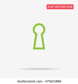 Keyhole icon. Vector concept illustration for design.