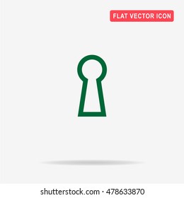 Keyhole icon. Vector concept illustration for design.