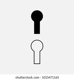 Keyhole icon vector design