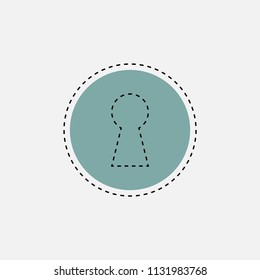 Keyhole icon vector design