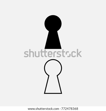 Keyhole icon vector design