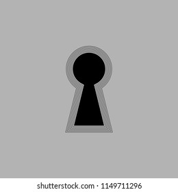 Keyhole icon vector design isolated