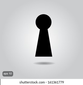 Keyhole Icon. Vector EPS 10 illustration