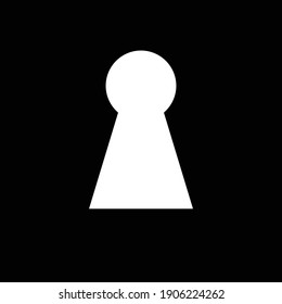Keyhole icon vector flat design