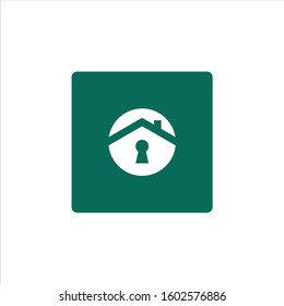 Keyhole icon vector flat sign. Keyhole symbol, illustration logo.