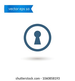keyhole. keyhole icon. keyhole vector. flat style. sign design vector. sign design. Vector EPS 10