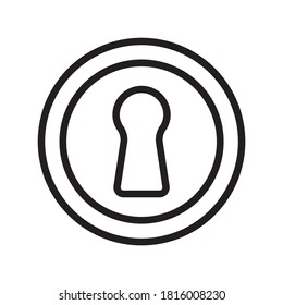 Keyhole. Icon Vector Illustration - 02