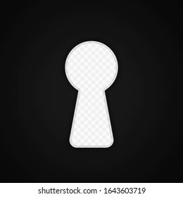Keyhole icon. Vector illustration eps 10