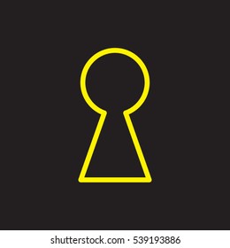 keyhole, icon, vector illustration EPS 10