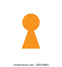 keyhole, icon, vector illustration EPS 10