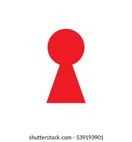 keyhole, icon, vector illustration EPS 10