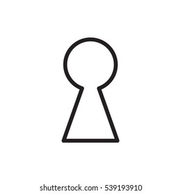 keyhole, icon, vector illustration EPS 10