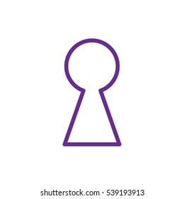keyhole, icon, vector illustration EPS 10