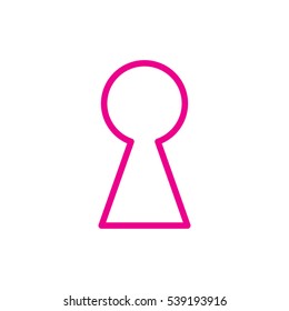 keyhole, icon, vector illustration EPS 10