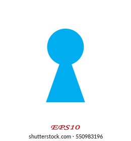 keyhole, icon, vector illustration eps10