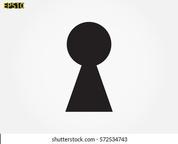 keyhole, icon, vector illustration eps10