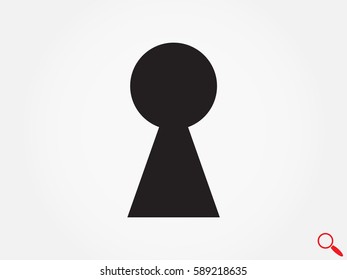 keyhole, icon, vector illustration eps10