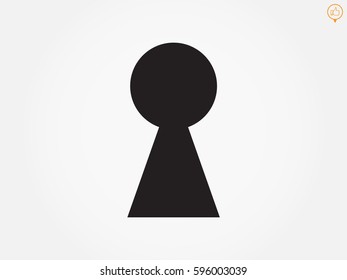 keyhole, icon, vector illustration eps10