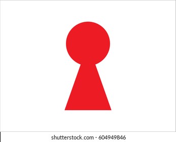 keyhole, icon, vector illustration eps10