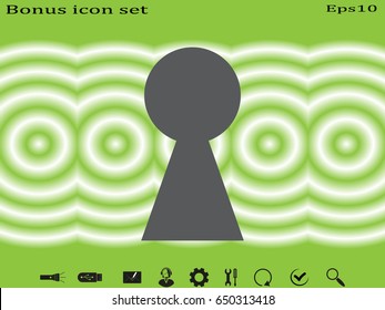 keyhole, icon, vector illustration eps10