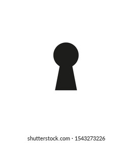 Keyhole icon. Vector illustration flat design
