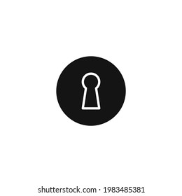 Keyhole icon. Vector illustration for graphic design, Web, UI, app.