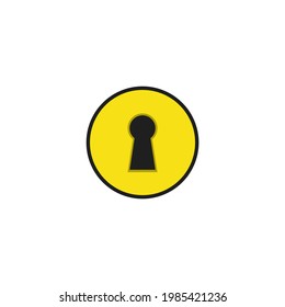 Keyhole icon. Vector illustration for graphic design, Web, UI, app.