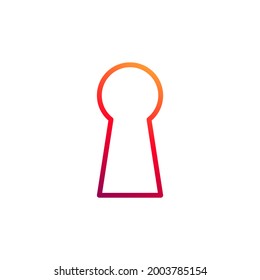 Keyhole icon. Vector illustration for graphic design, Web, UI, app.
