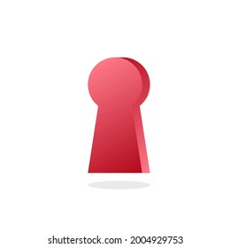 Keyhole icon. Vector illustration for graphic design, Web, UI, app.