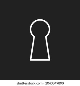 Keyhole icon. Vector illustration for graphic design, Web, UI, app.