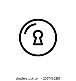 Keyhole icon vector illustration symbol design