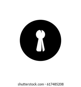 Keyhole icon. Vector logo illustration isolated sign symbol