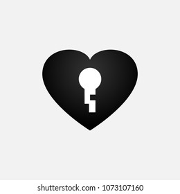 Keyhole icon vector sign isolated