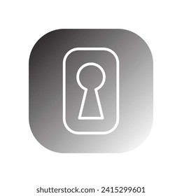 keyhole icon vector template illustration logo design
