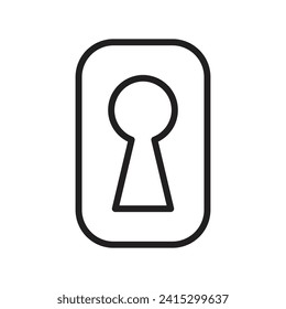 keyhole icon vector template illustration logo design