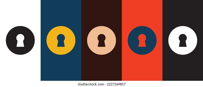 Keyhole icon for web and mobile