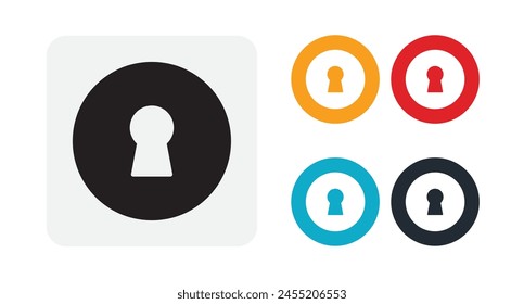 Keyhole icon for web and mobile