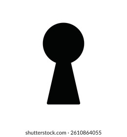 Keyhole icons representing security, privacy, access, password protection, and locked content in flat vector design