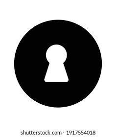 keyhole illustration with black background art vector eps 10