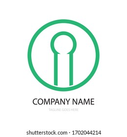 keyhole illustration logo vector free